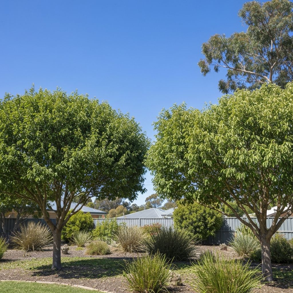 Neatly pruned tree with clean cuts and lush green foliage in an Australian garden